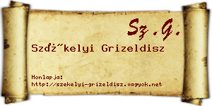 Székelyi Grizeldisz névjegykártya